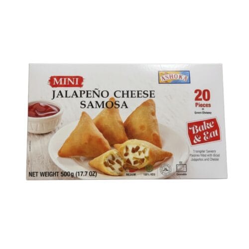 ASHOKA JALAPENO CHEESE SAMOSA 500g