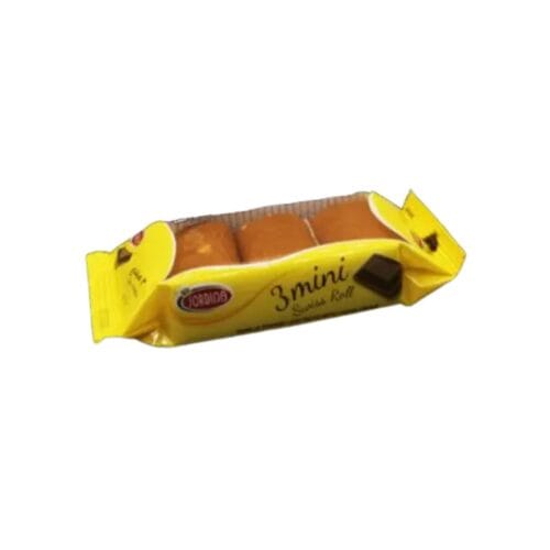 Jordina 3 Mini Swiss Roll Strawberry