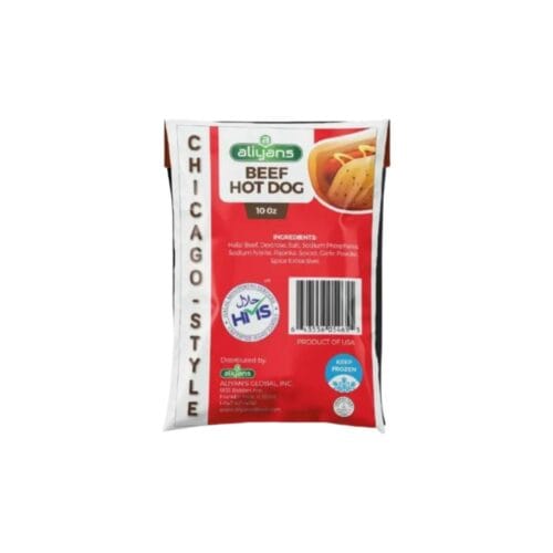 ALIYANS BEEF HOT DOGS 10oz